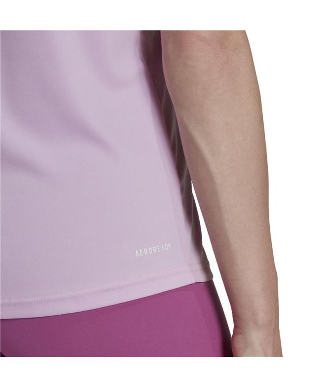 Camiseta Mulher adidas Primeblue lilás Fitness