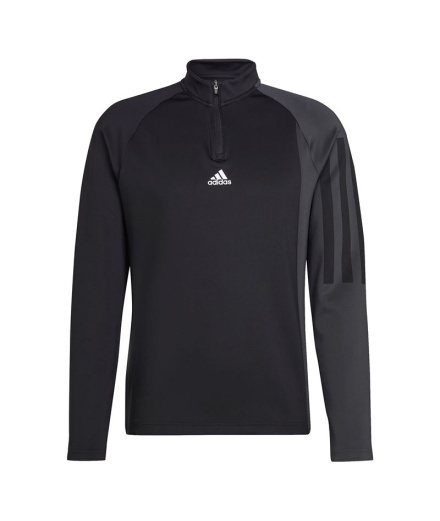 Camiseta fitness Homem adidas com zíper 1/4 e blocos de...