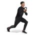 Camiseta fitness Homem adidas com zíper 1/4 e blocos de cores BK