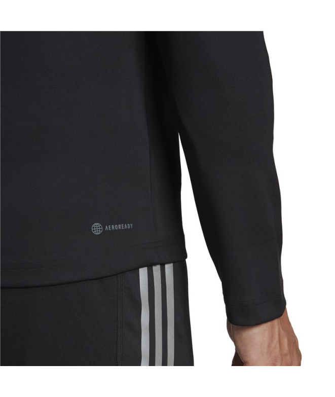 Camiseta fitness Homem adidas com zíper 1/4 e...