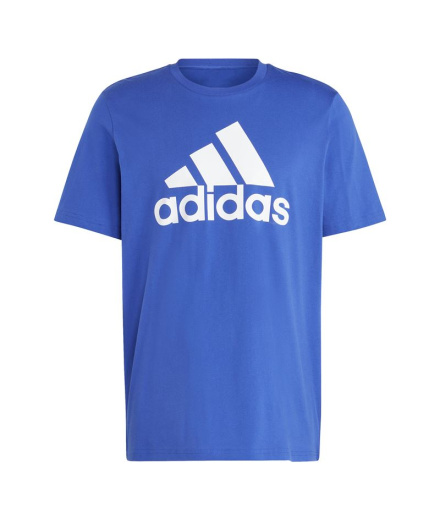T-shirt Homme adidas Essentials à grand logo unique bleu