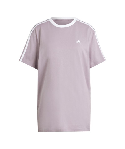 Camiseta Mulher adidas 3Stripes Bf lilás
