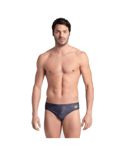 Bañador de Natación Arena Slip Camo Kikko Hombre Negro Multi