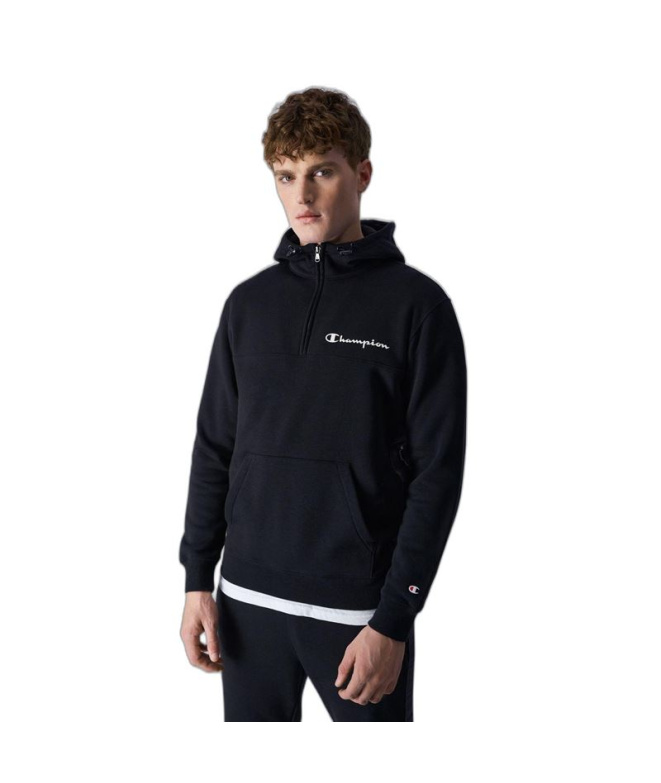 Moletom Homem Champion Legacy preto com zíper