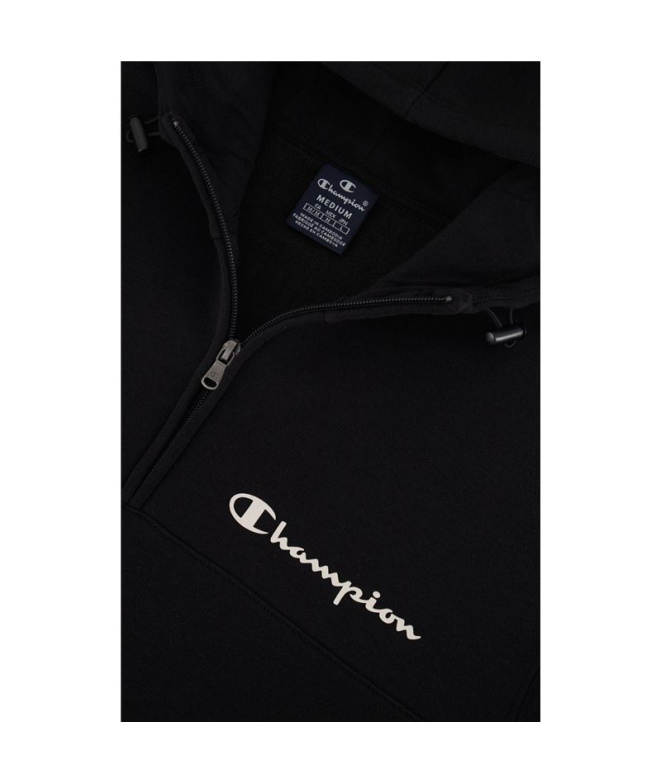 Moletom Homem Champion Legacy preto com zíper