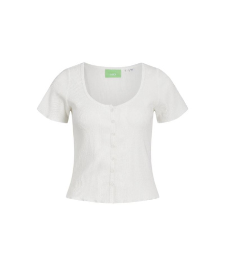 Camiseta branca Jack & Jones Jxlucinda Str Ss Tee Jrs