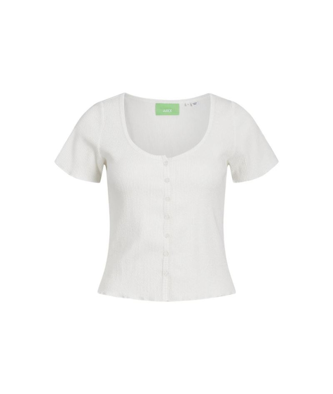 Camiseta branca Jack & Jones Jxlucinda Str Ss...