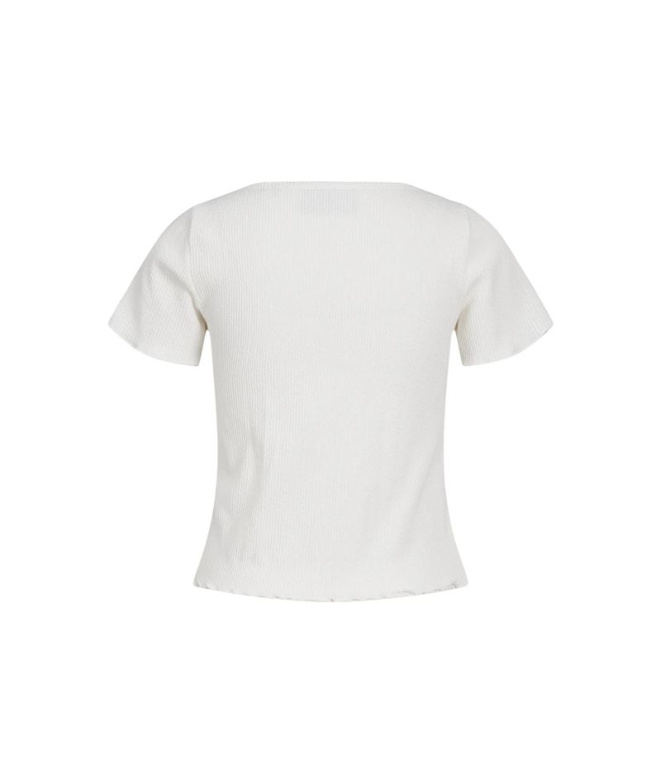 Camiseta branca Jack & Jones Jxlucinda Str Ss...