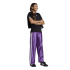 Pantalons adidas Jg Glam Fille , violet/argent métallisé