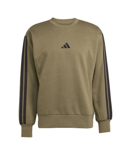 Homem Moletom adidas Essentials Three Stripes verde/preto
