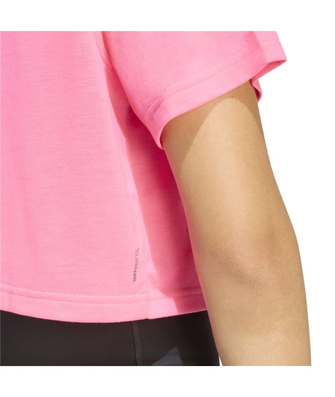 Camiseta Mulher adidas We Min rosa Fitness