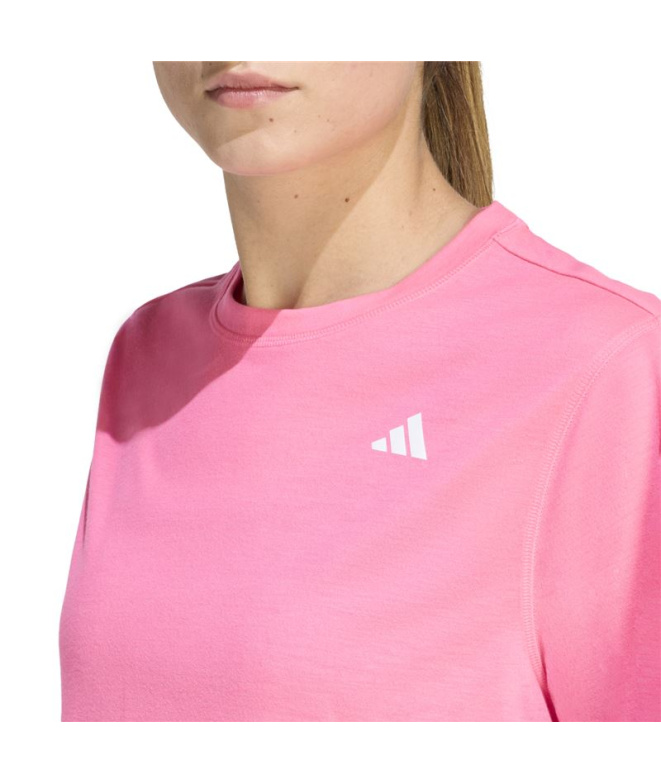 Camiseta Mulher adidas We Min rosa Fitness