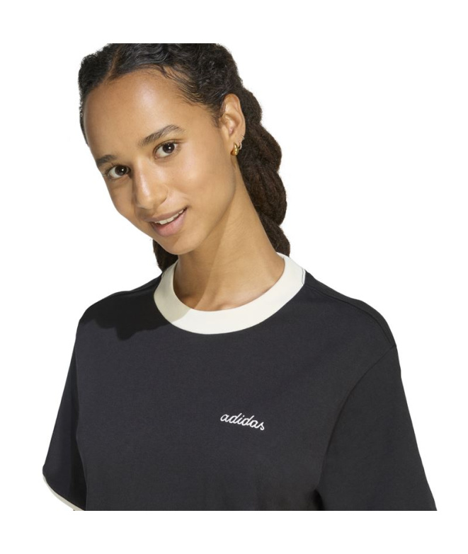 T-shirt Femme adidas CP noir/blanc