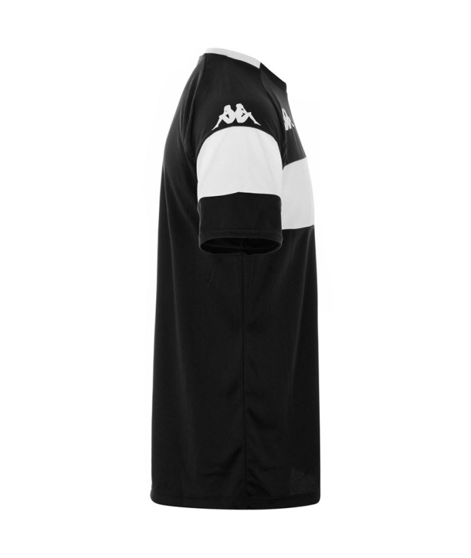 Camiseta Futebol Homem Kappa Dareto, preta e...