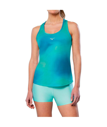 Camiseta Running Mulher Mizuno Impulse Core Graphic verde