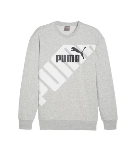 Moletom Homem Puma POWER Graphic C cinza claro