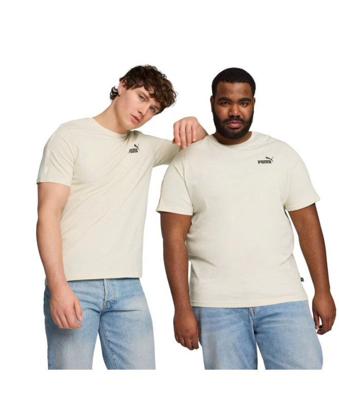 Camiseta Homem Puma Essentials+ Tape bege