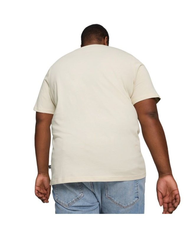 Camiseta Homem Puma Essentials+ Tape bege