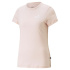 Camiseta Mulher Puma Ess+ com bordado, cor Rose Dust.