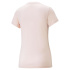 Camiseta Mulher Puma Ess+ com bordado, cor Rose Dust.