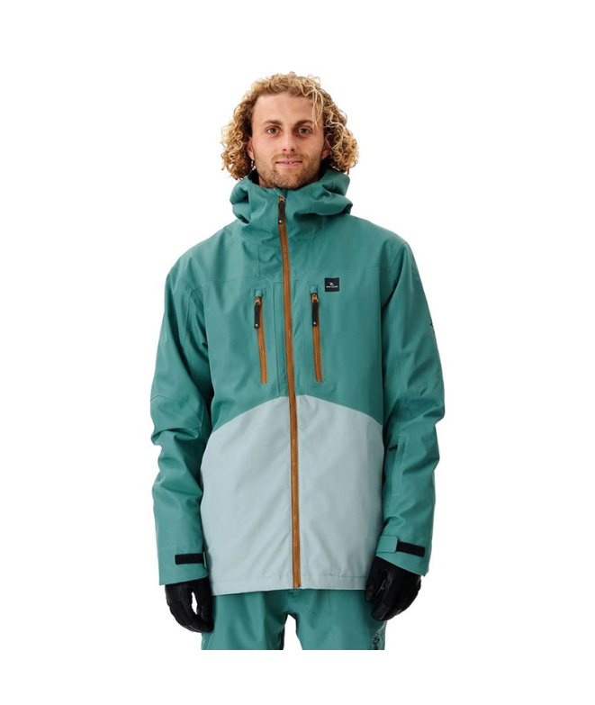 Veste de snowboard Rip Curl Freerider verte Homme
