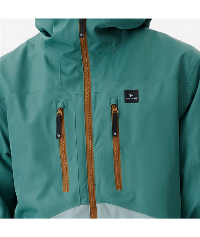 Veste de snowboard Rip Curl Freerider verte Homme
