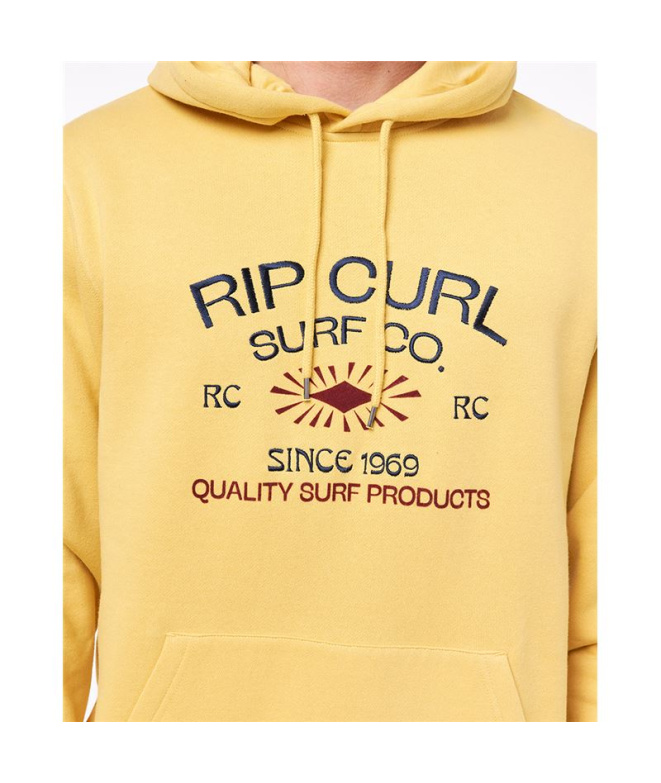 Sweat jaune Rip Curl Radiate Homme