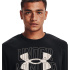 Camiseta Under Armour Rival Terry Logo Crew Hombre BK