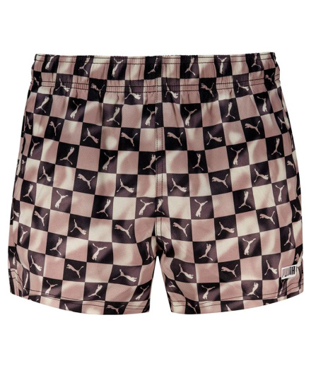Short de bain Puma imprimé chat, coloris marron chocolat,...