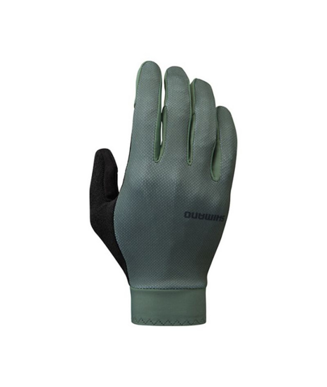Luvas Luvas Shimano Ciclismo FF Gel verdes