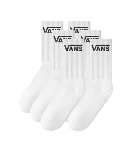 Chaussettes Vans Classic Half Crew blanches