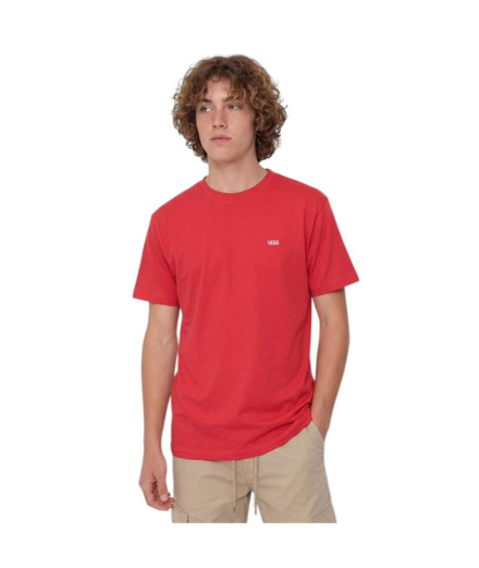 Camiseta Vans Left Chest Ss Hombre Crimson Haze