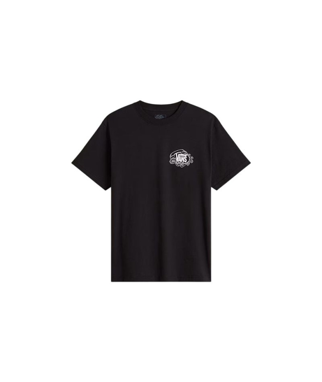 Camiseta Vans Hot Lines Ss Hombre Negro