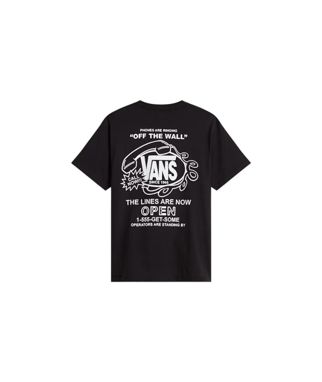 Camiseta Vans Hot Lines Ss Hombre Negro