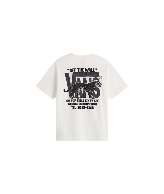 T-shirt blanc Vans Awaken Tiger SS Homme
