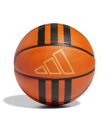 Balón de Baloncesto adidas Rubber 3 Bandas Naranja