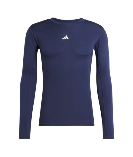 T-shirt Fitness adidas Techfit LS Homme bleu foncé