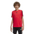Camiseta adidas Tr-Es 3-Stripes Fitness Menino , Vermelha/Preta