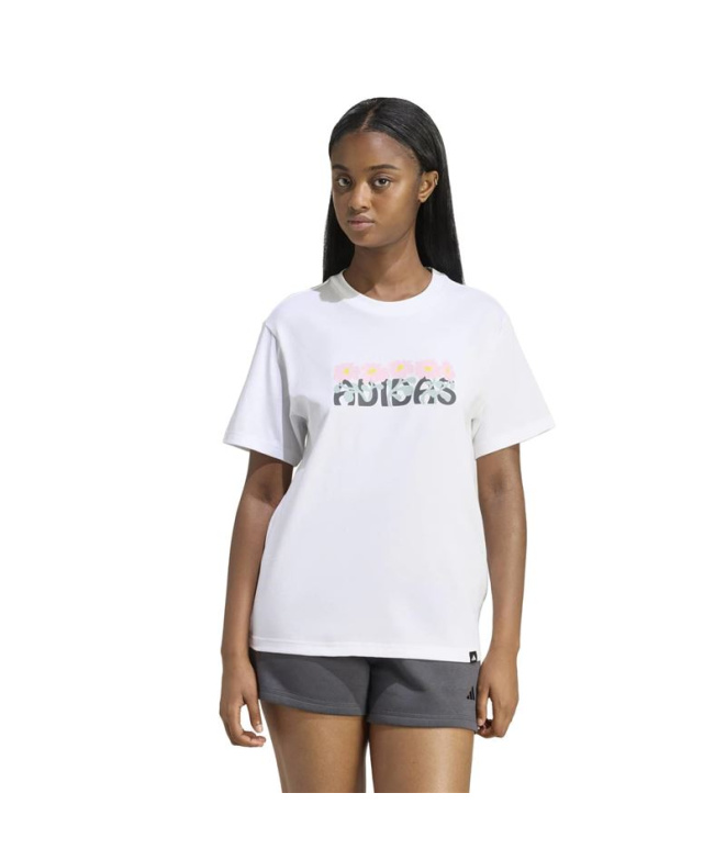 Camiseta adidas Soft Side Mujer Blanco