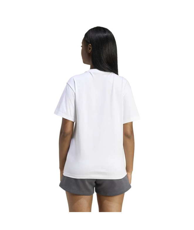Camiseta branca Mulher adidas Soft Side