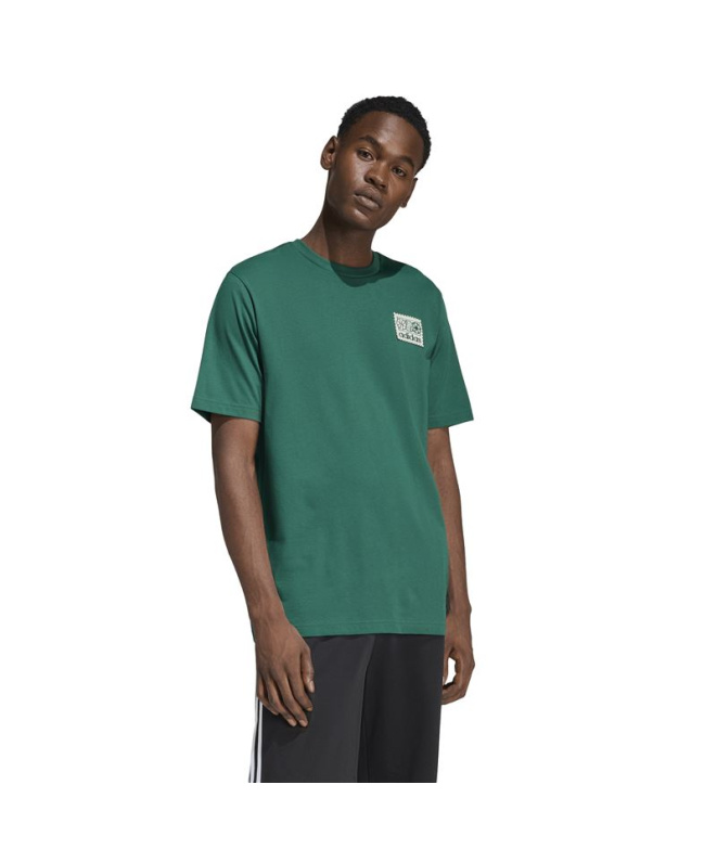 Camiseta Homem adidas Mos Patch verde