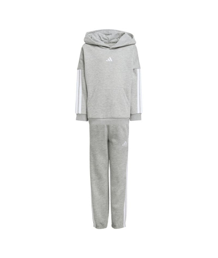 Fato de treino adidas Essentials 3-Stripes Infantil cinza