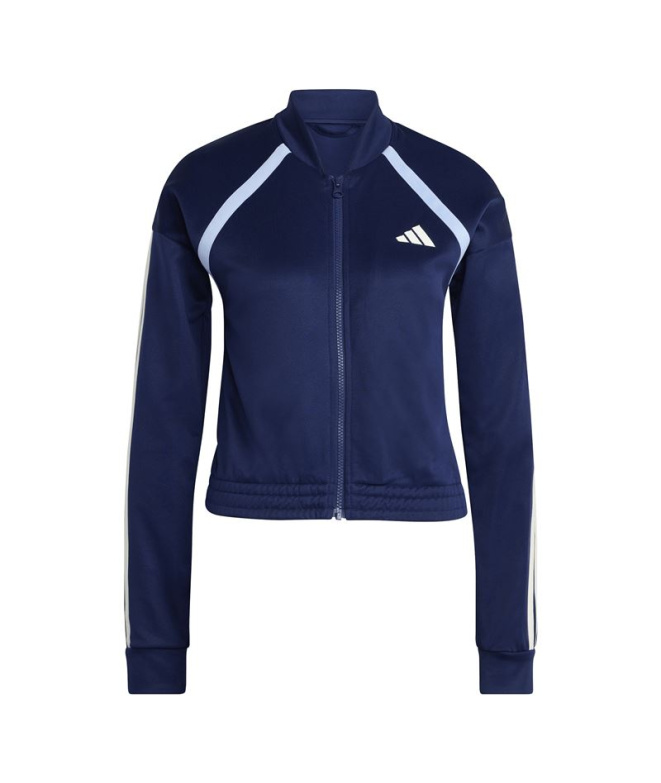 Femme adidas Teamsport Ts bleu foncé/blanc