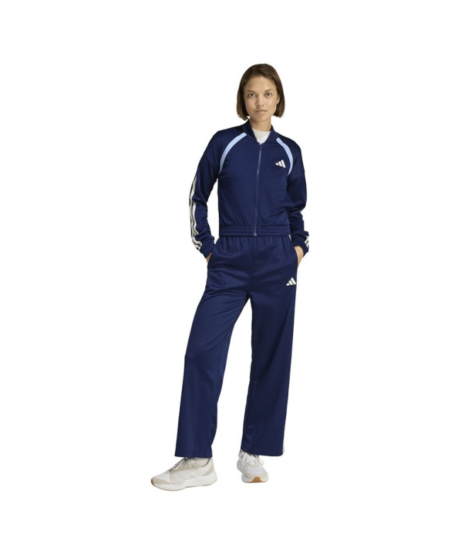 Femme adidas Teamsport Ts bleu foncé/blanc