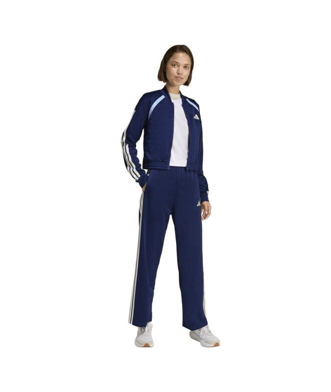 Femme adidas Teamsport Ts bleu foncé/blanc