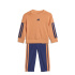Fato de treino adidas 3-Stripes Ft Jog 240 Infantil , cor azul escuro.