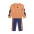 Fato de treino adidas 3-Stripes Ft Jog 240 Infantil , cor azul escuro.