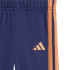 Fato de treino adidas 3-Stripes Ft Jog 240 Infantil , cor azul escuro.