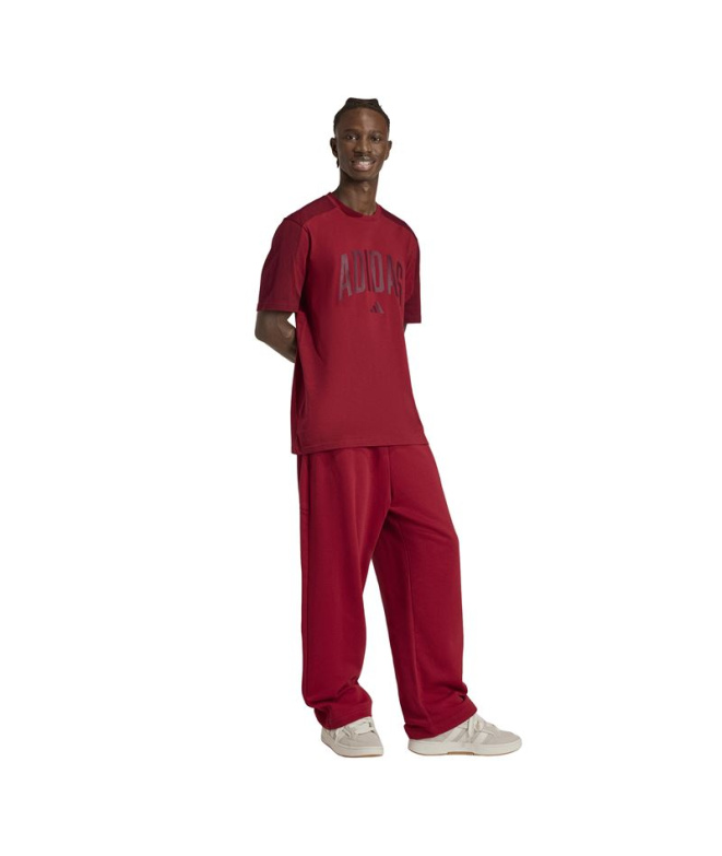 Calça vermelhas Homem adidas Collegiate