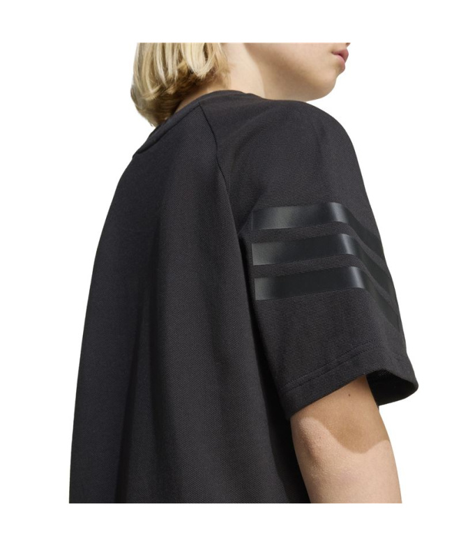 T-shirt Enfant adidas Fi 3Stripes Noir/Noir